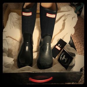 Hunter Arlen Rain Boots (Navy/Black)
